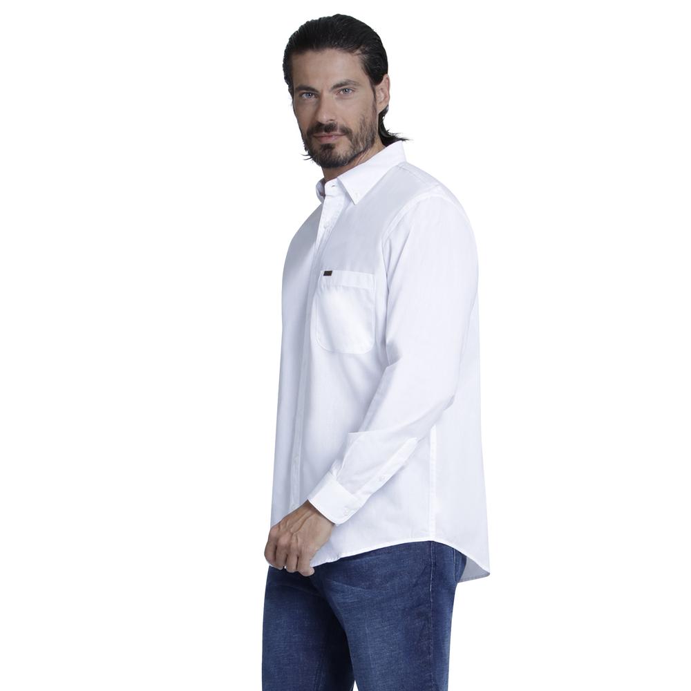 Foto 3 pulgar | Camisa Casual Lee Regular Fit Manga Larga 311 color Blanco para Hombre