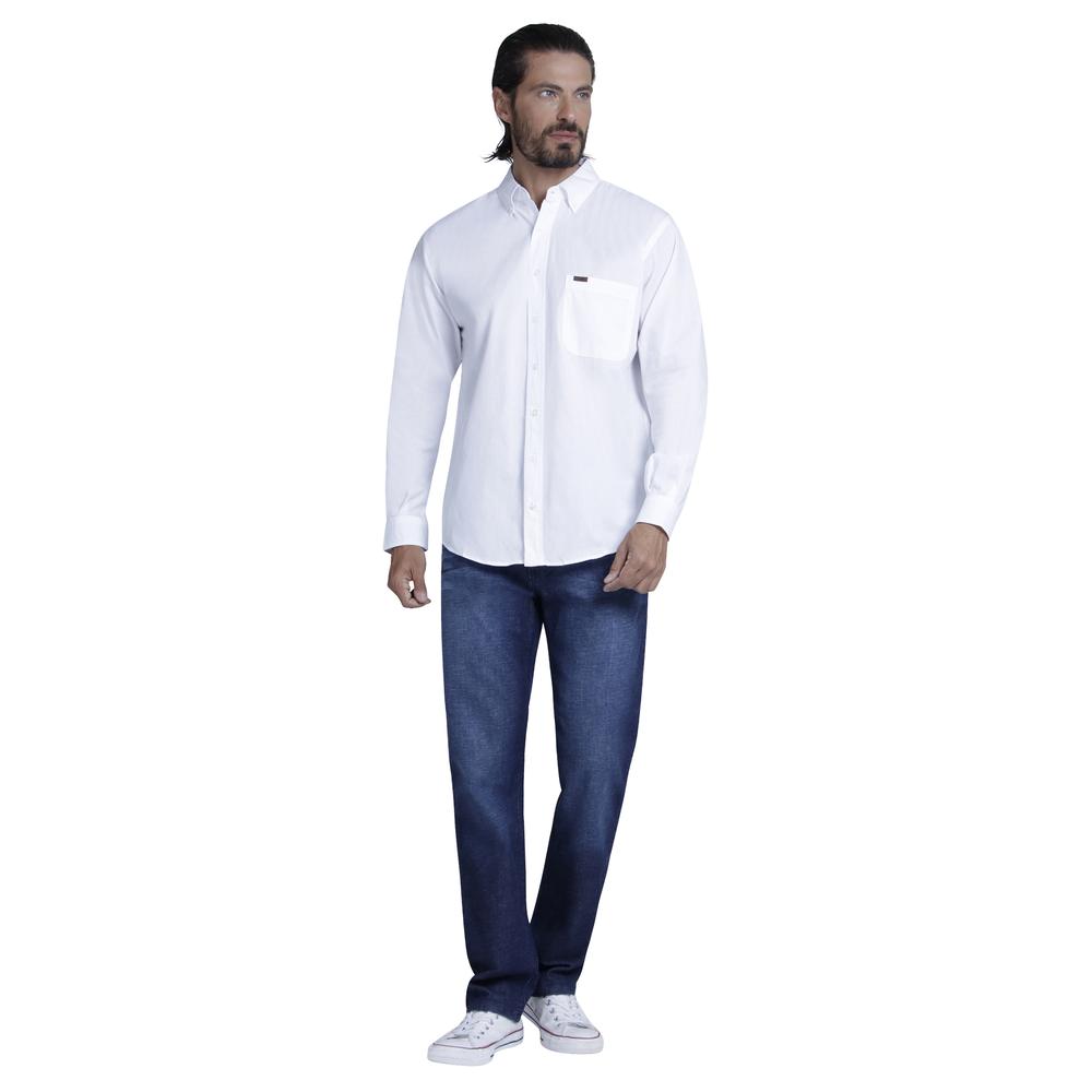 Foto 5 pulgar | Camisa Casual Lee Regular Fit Manga Larga 311 color Blanco para Hombre