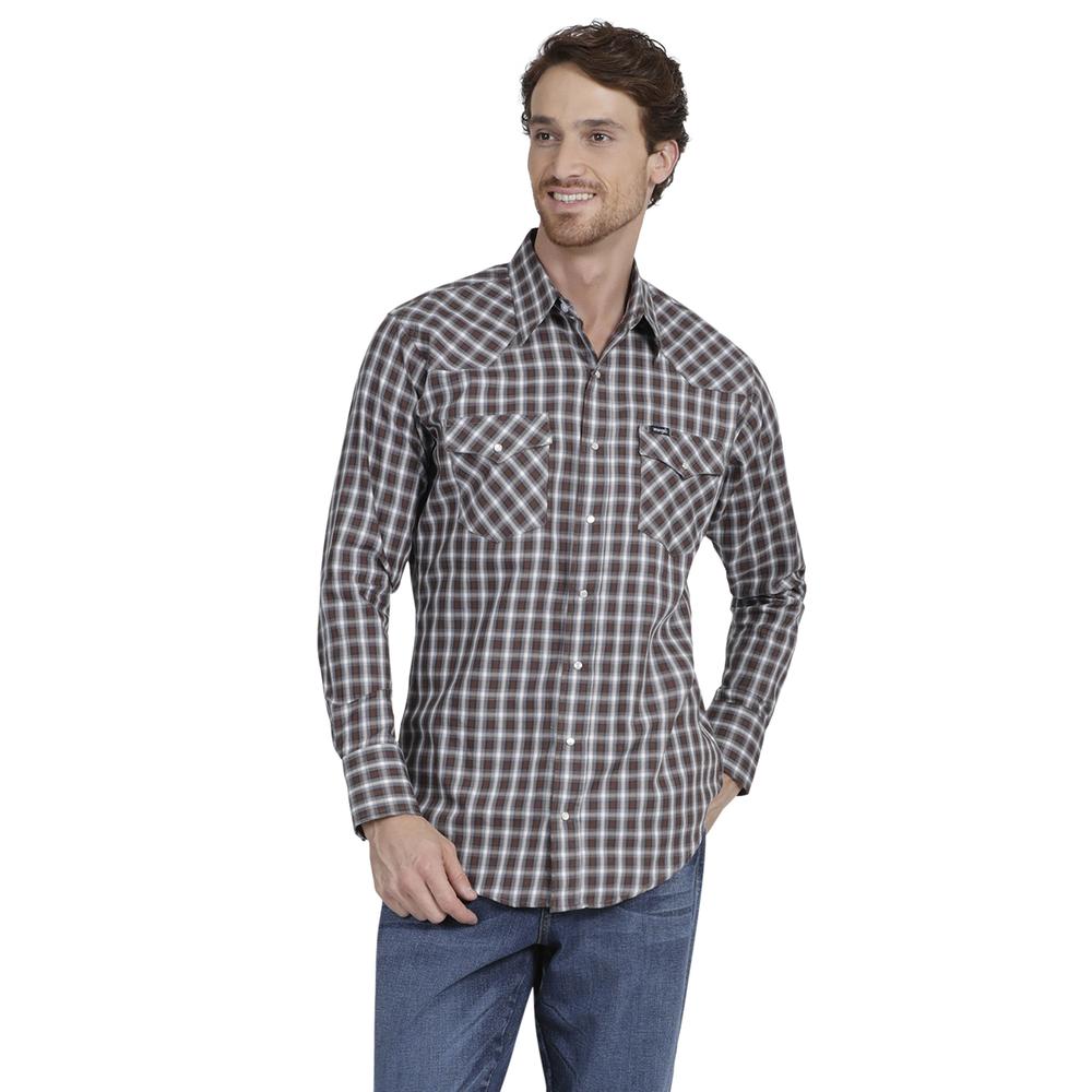 Foto 2 pulgar | Camisa Vaquera Wrangler Regular Fit Manga Larga 873 color Gris para Hombre