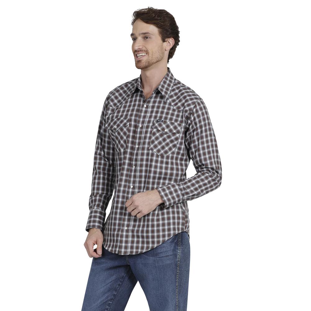 Foto 2 | Camisa Vaquera Wrangler Regular Fit Manga Larga 873 color Gris para Hombre