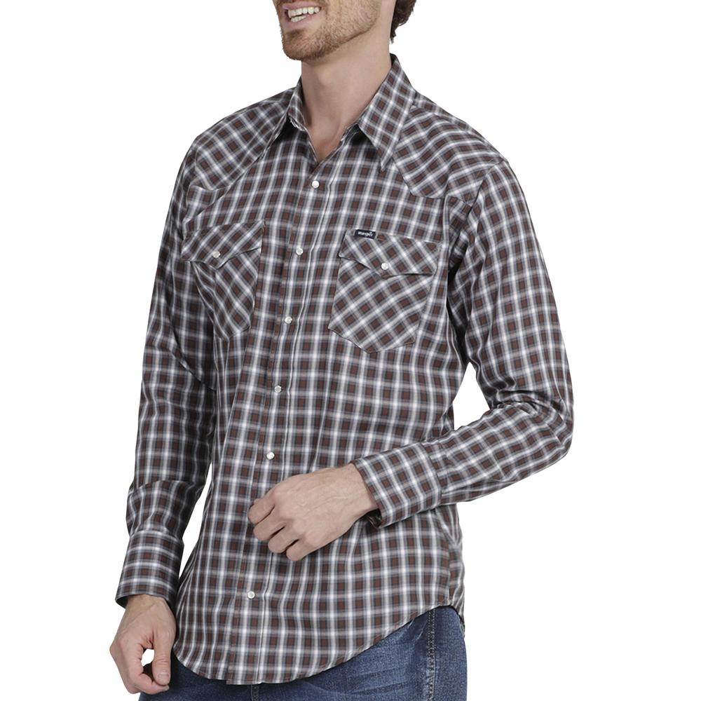 Foto 6 pulgar | Camisa Vaquera Wrangler Regular Fit Manga Larga 873 color Gris para Hombre