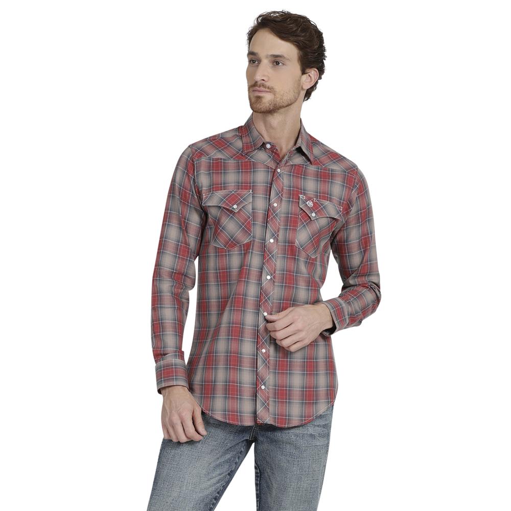 Foto 2 pulgar | Camisa Vaquera Wrangler Regular Fit Manga Larga 947 color Marrón para Hombre