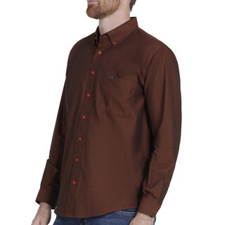 Foto 5 | Camisa Casual Lee Regular Fit Manga Larga 348 color Vino para Hombre