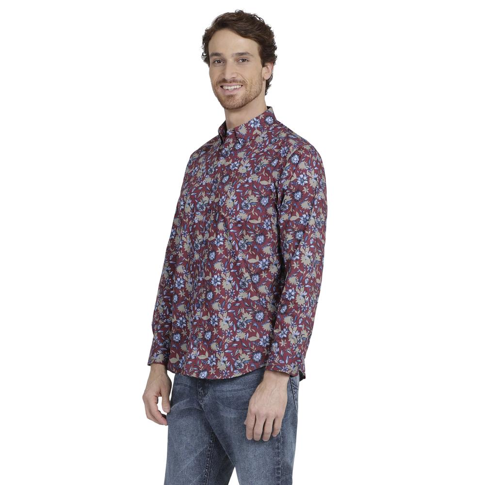 Foto 3 pulgar | Camisa Casual Lee Ultra Slim 360 color Vino para Hombre