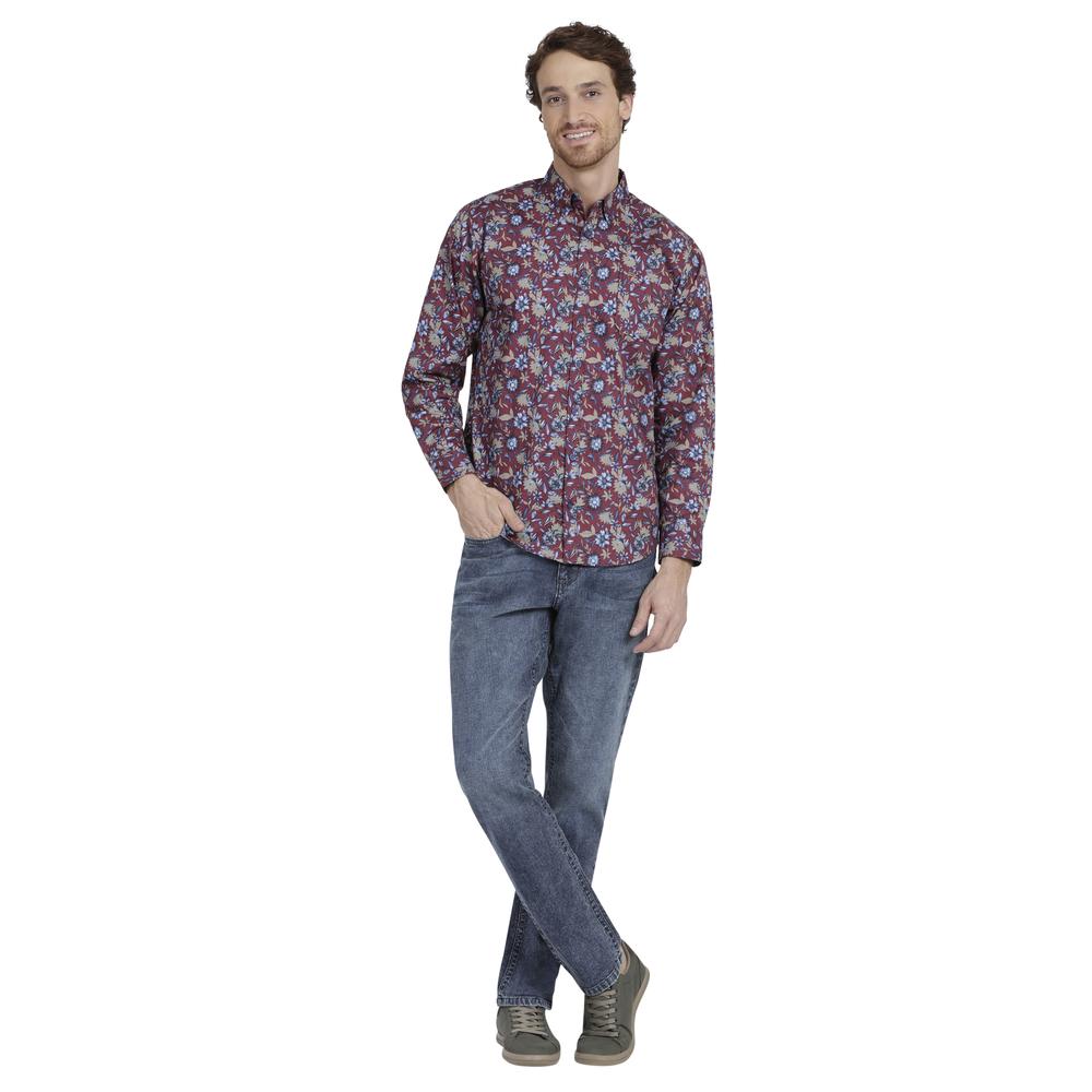 Foto 5 pulgar | Camisa Casual Lee Ultra Slim 360 color Vino para Hombre