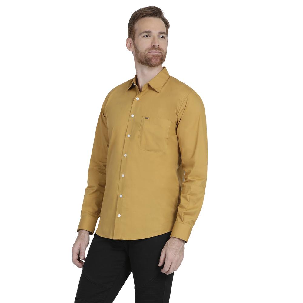 Foto 3 pulgar | Camisa Casual para Hombre Lee Slim Fit Manga Larga 350 color Amarillo