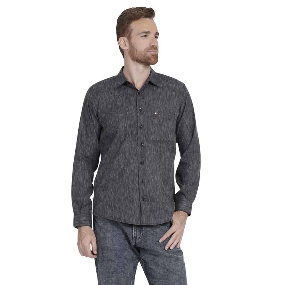 Foto 2 pulgar | Camisa Casual Lee Regular Fit Manga Larga 350 color Gris para Hombre