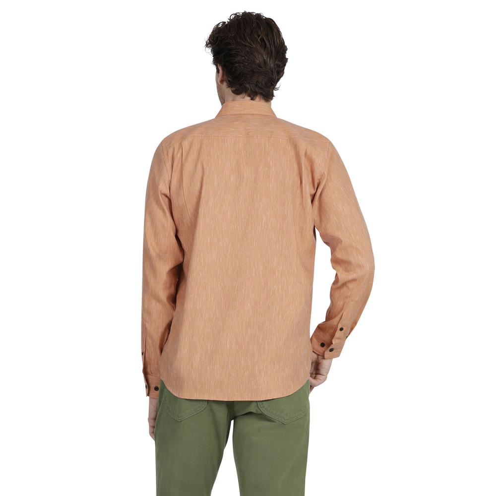 Foto 4 pulgar | Camisa Lee Regular Fit color Naranja para Hombre