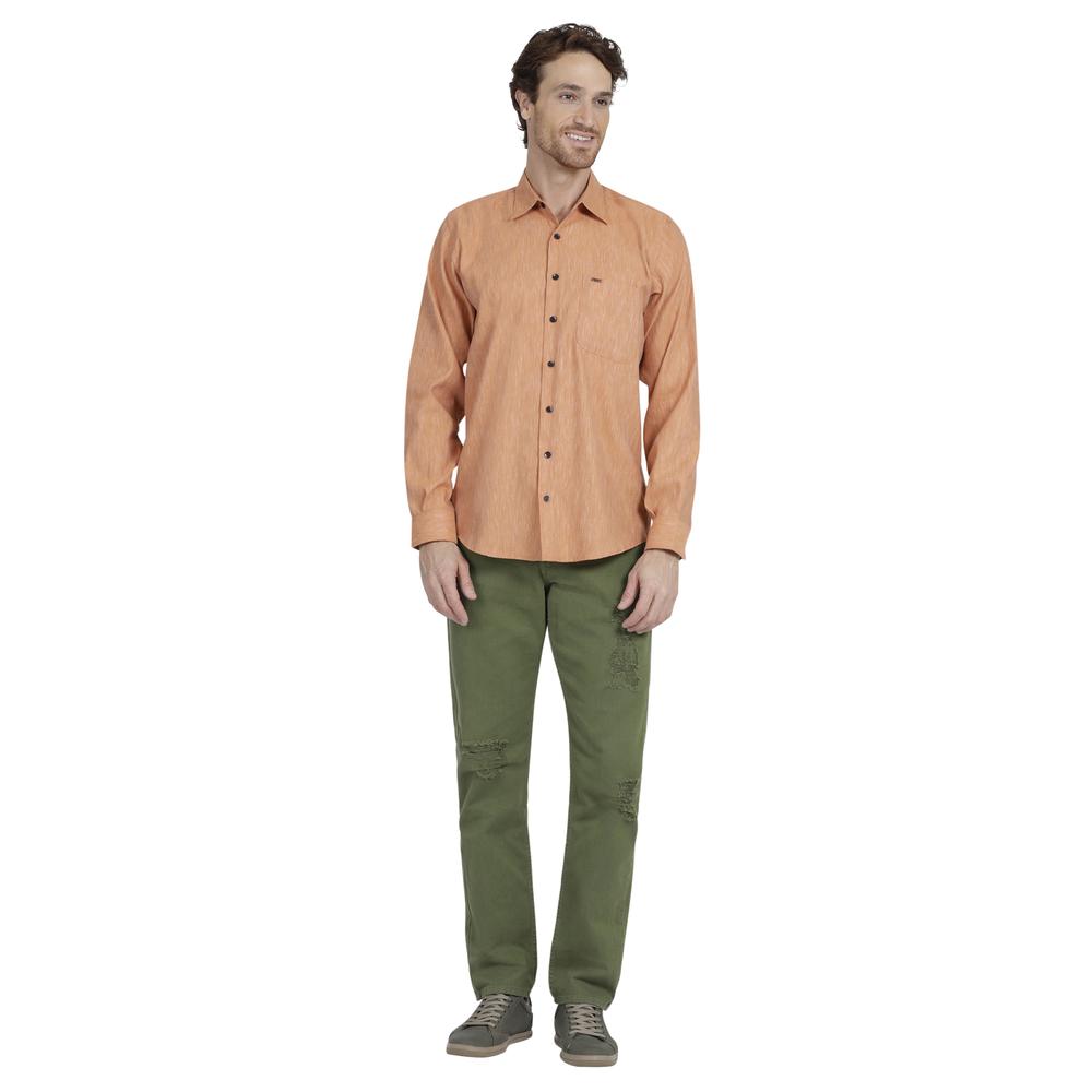 Foto 5 pulgar | Camisa Lee Regular Fit color Naranja para Hombre