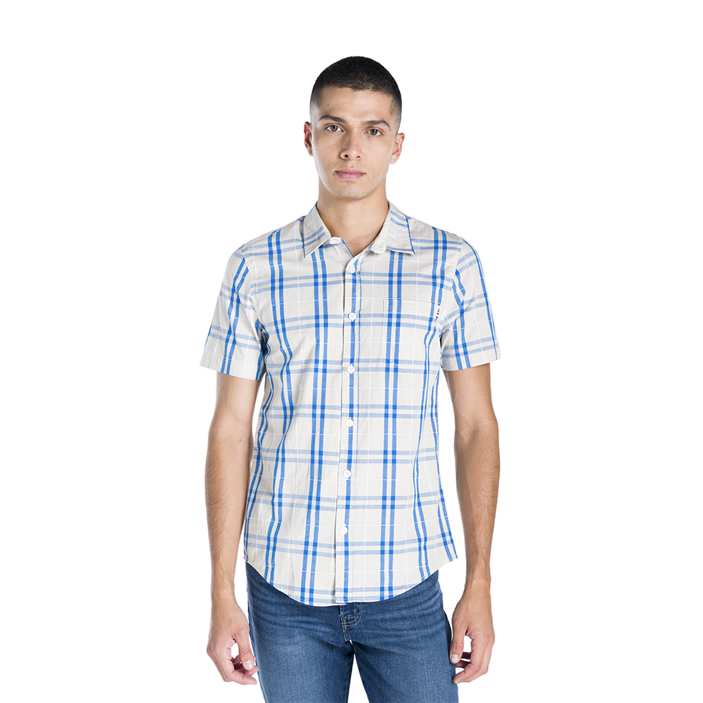 Camisa Oggi 2311305 Popelina Cuadros para Hombre