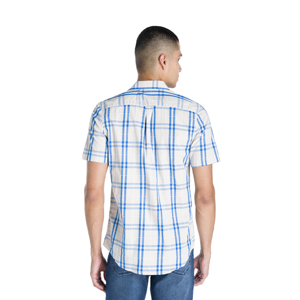 Foto 4 pulgar | Camisa Oggi 2311305 Popelina Cuadros para Hombre