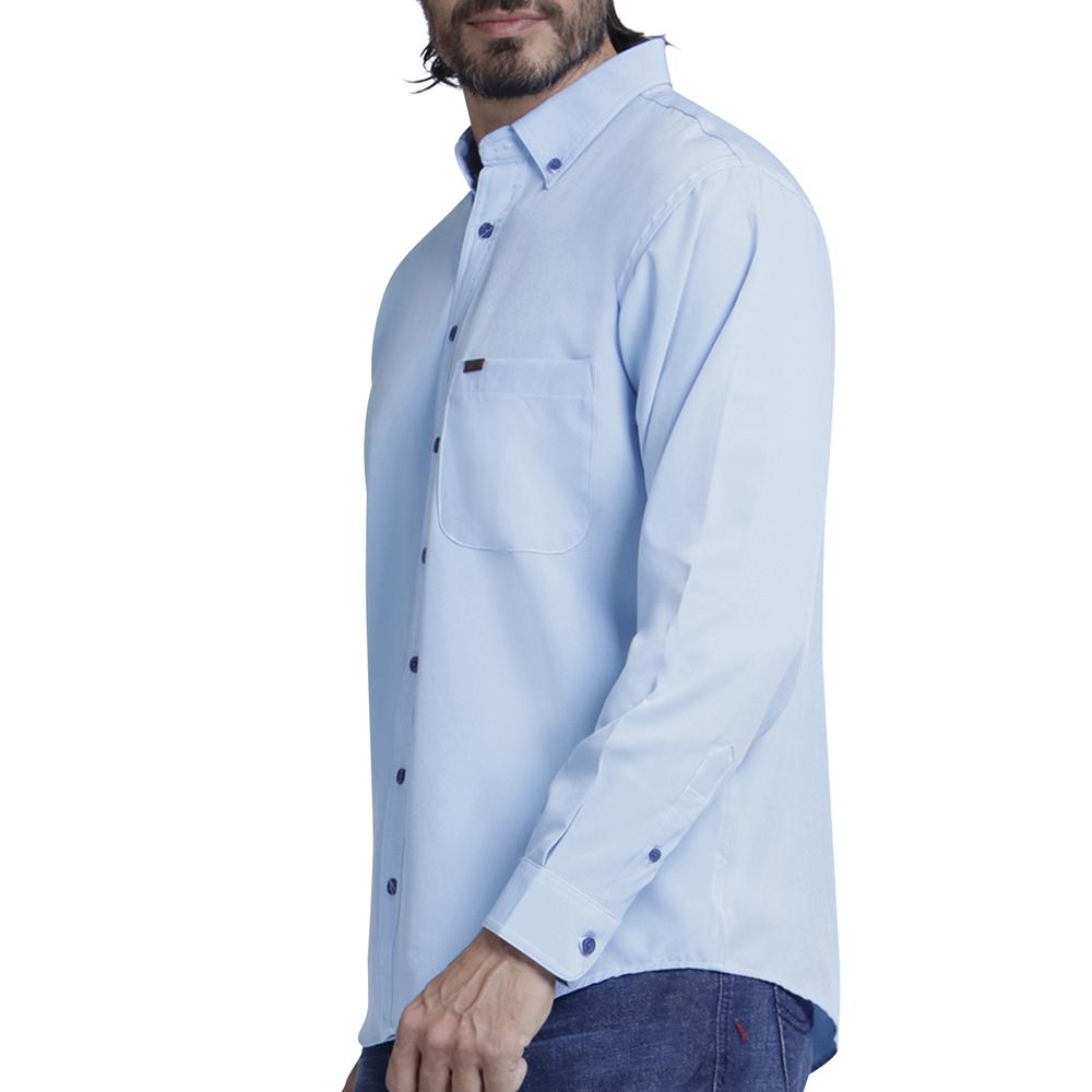 Foto 6 pulgar | Camisa Casual Hombre Lee Regular Fit Manga Larga 349 Color Azul