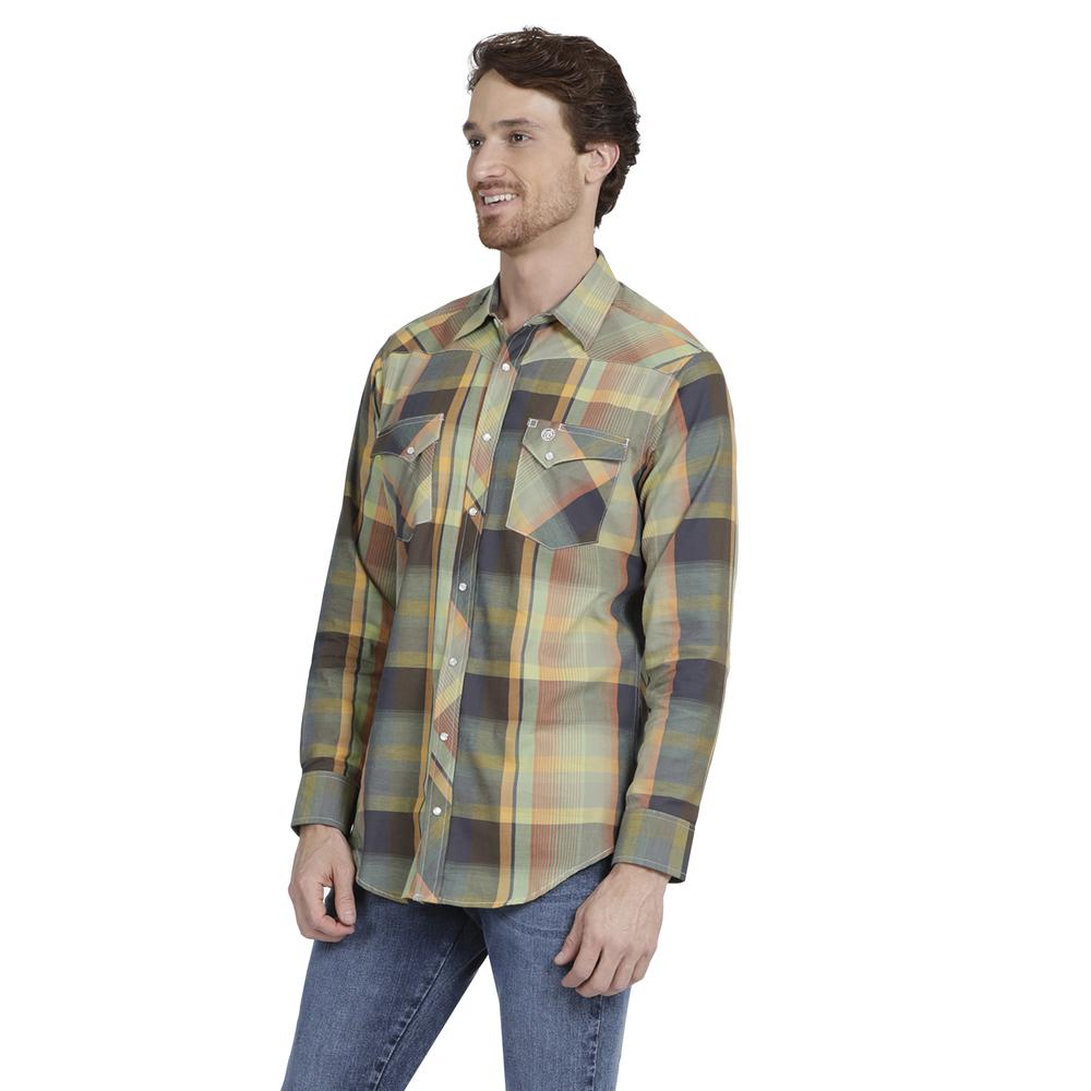 Foto 3 pulgar | Camisa Vaquera Wrangler Slim Fit Multicolor Manga Larga para Hombre