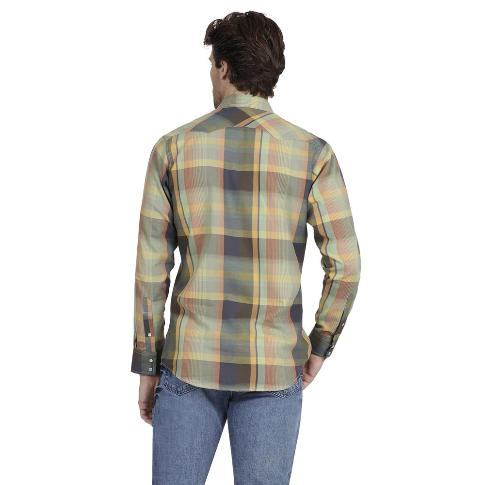 Foto 4 pulgar | Camisa Vaquera Wrangler Slim Fit Multicolor Manga Larga para Hombre