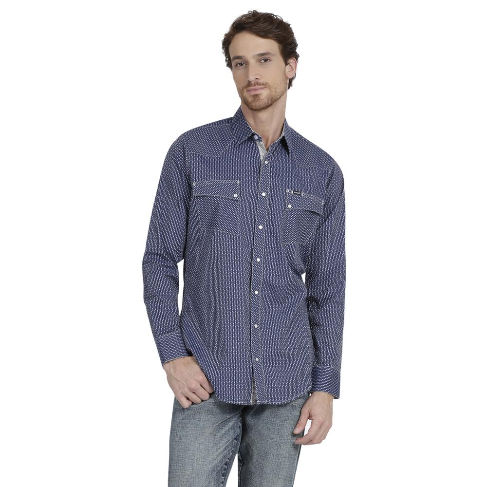 Foto 2 pulgar | Camisa Vaquera Wrangler Slim Fit  971 color Azul para Hombre