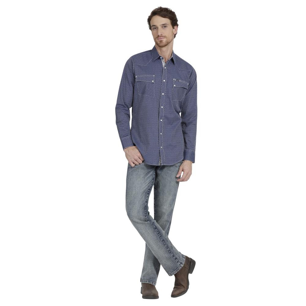 Foto 5 pulgar | Camisa Vaquera Wrangler Slim Fit  971 color Azul para Hombre