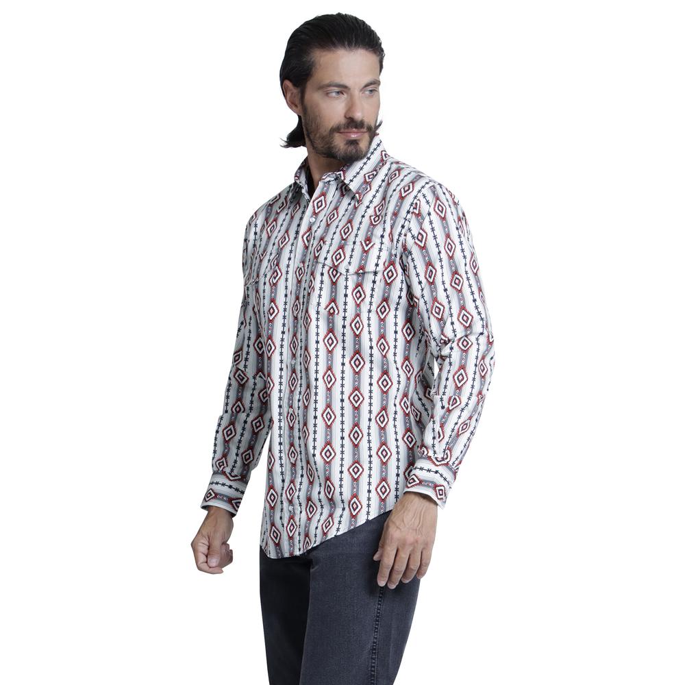 Foto 3 pulgar | Camisa Vaquera Wrangler Regular Fit Manga Larga 961 color Blanco para Hombre