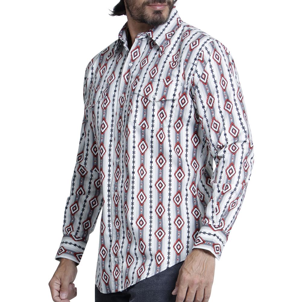 Foto 6 pulgar | Camisa Vaquera Wrangler Regular Fit Manga Larga 961 color Blanco para Hombre