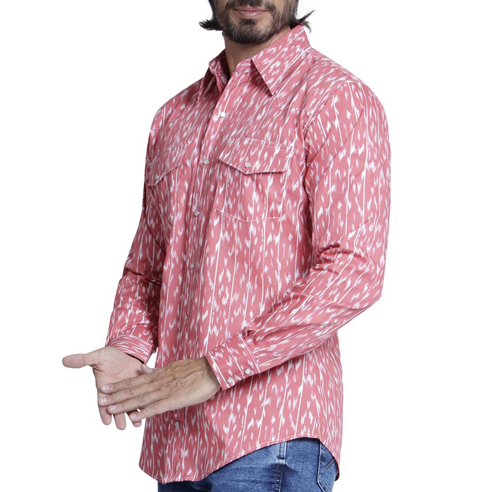 Foto 6 pulgar | Camisa Vaquera Wrangler Regular Fit Manga Larga 958 color Rojo para Hombre