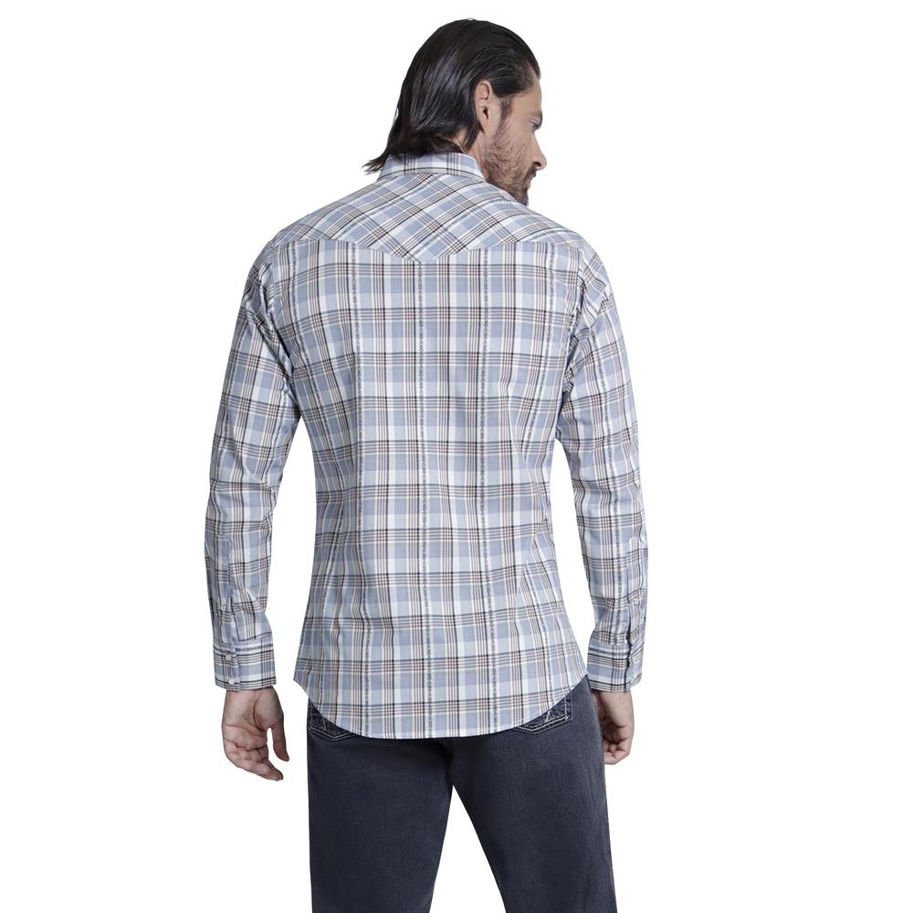 Foto 4 pulgar | Camisa Vaquera Wrangler Slim Fit Manga Larga 956 color Marrón para Hombre