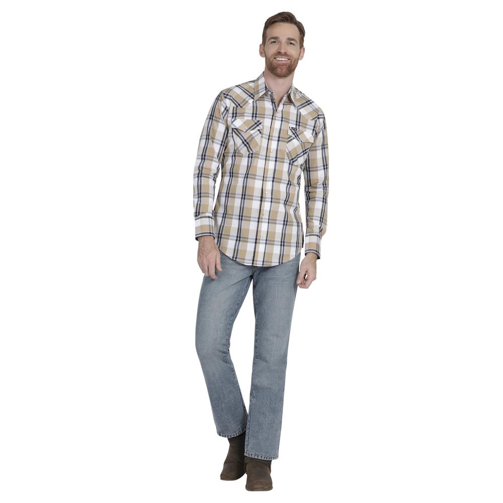 Foto 5 pulgar | Camisa Vaquera Wrangler Regular Fit Manga Larga 928 color Marrón para Hombre