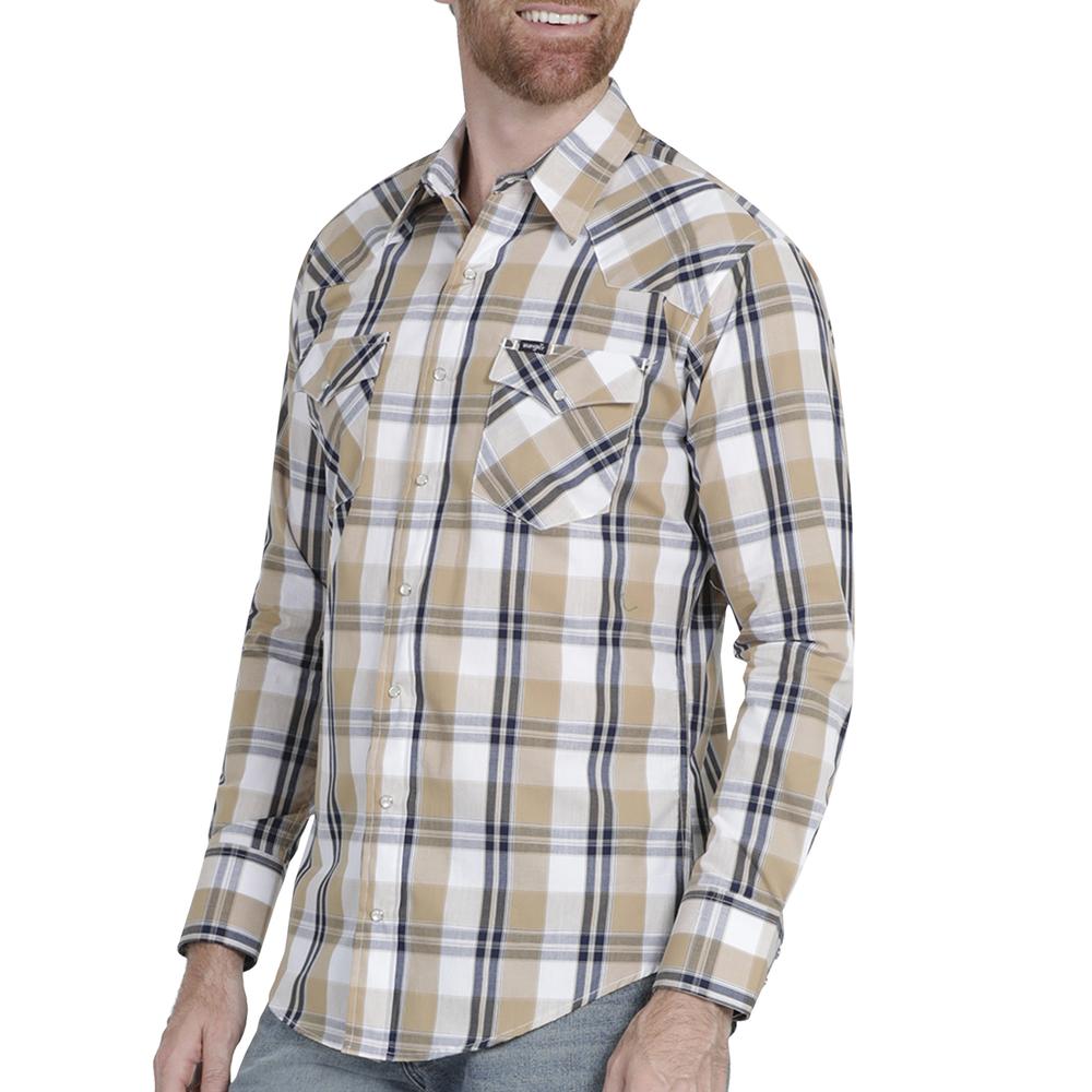 Foto 6 pulgar | Camisa Vaquera Wrangler Regular Fit Manga Larga 928 color Marrón para Hombre