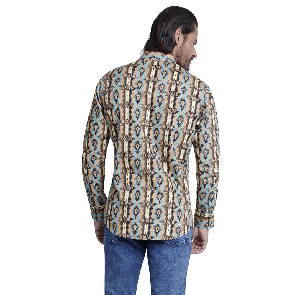 Foto 4 pulgar | Camisa Vaquera Wrangler Regular Fit 960 color Marrón para Hombre