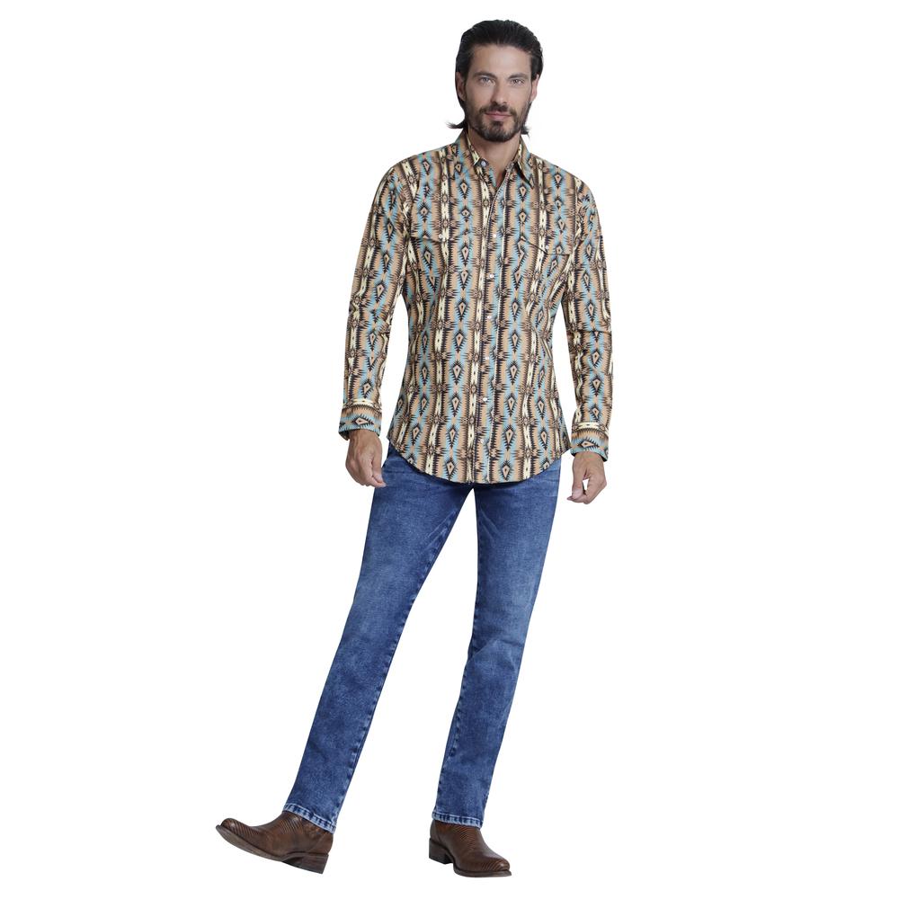 Foto 5 pulgar | Camisa Vaquera Wrangler Regular Fit 960 color Marrón para Hombre