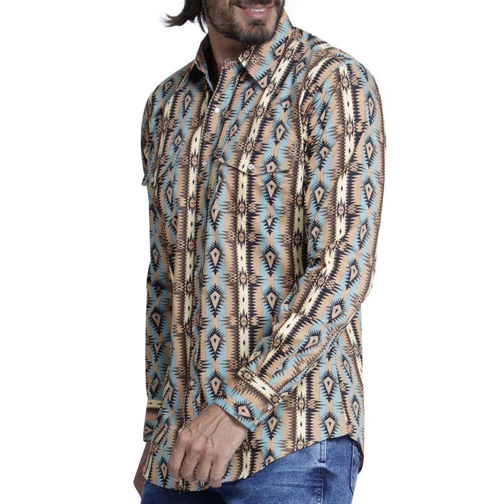 Foto 6 pulgar | Camisa Vaquera Wrangler Regular Fit 960 color Marrón para Hombre