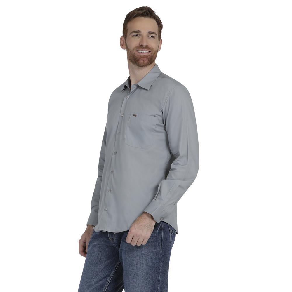 Foto 3 pulgar | Camisa Casual Lee Slim Fit Manga Larga 307 color Gris para Hombre