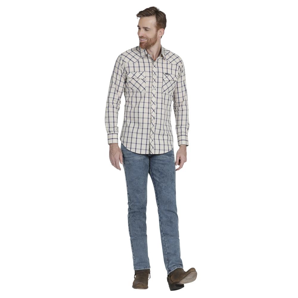 Foto 5 pulgar | Camisa Vaquera Wrangler Slim Fit color Beige para Hombre