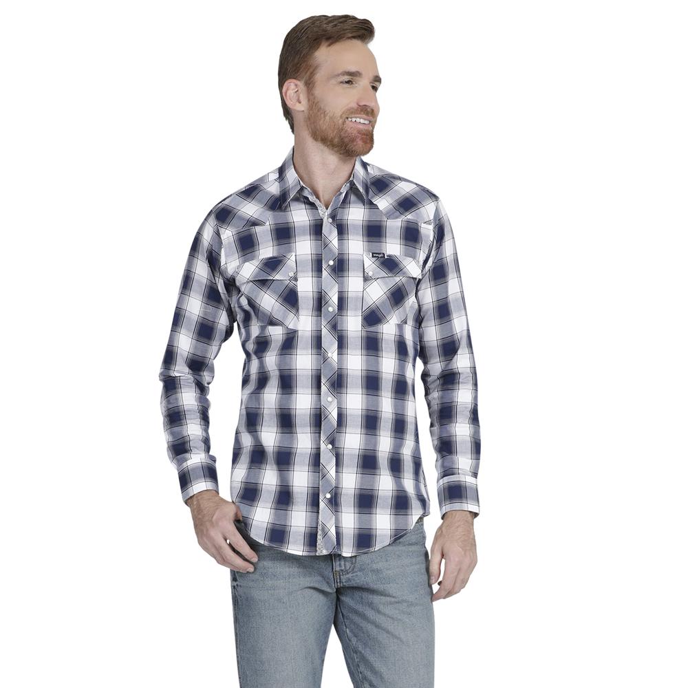 Foto 2 pulgar | Camisa Vaquera Wrangler Slim Fit Manga Larga 969 color Azul para Hombre