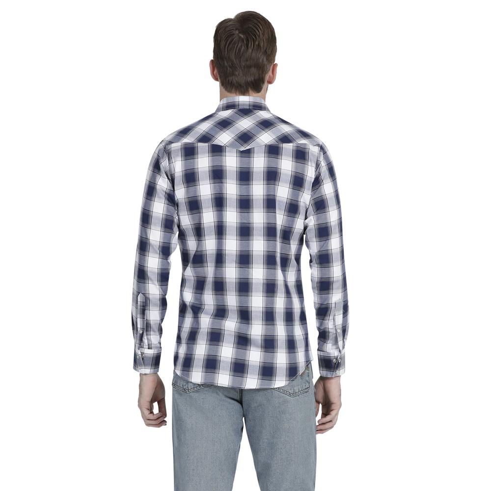 Foto 4 pulgar | Camisa Vaquera Wrangler Slim Fit Manga Larga 969 color Azul para Hombre