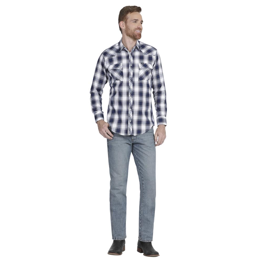 Foto 5 pulgar | Camisa Vaquera Wrangler Slim Fit Manga Larga 969 color Azul para Hombre