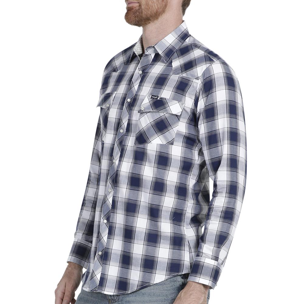 Foto 6 pulgar | Camisa Vaquera Wrangler Slim Fit Manga Larga 969 color Azul para Hombre