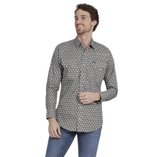 Foto 1 | Camisa Vaquera Wrangler Slim Fit 977 Color Verde para Hombre