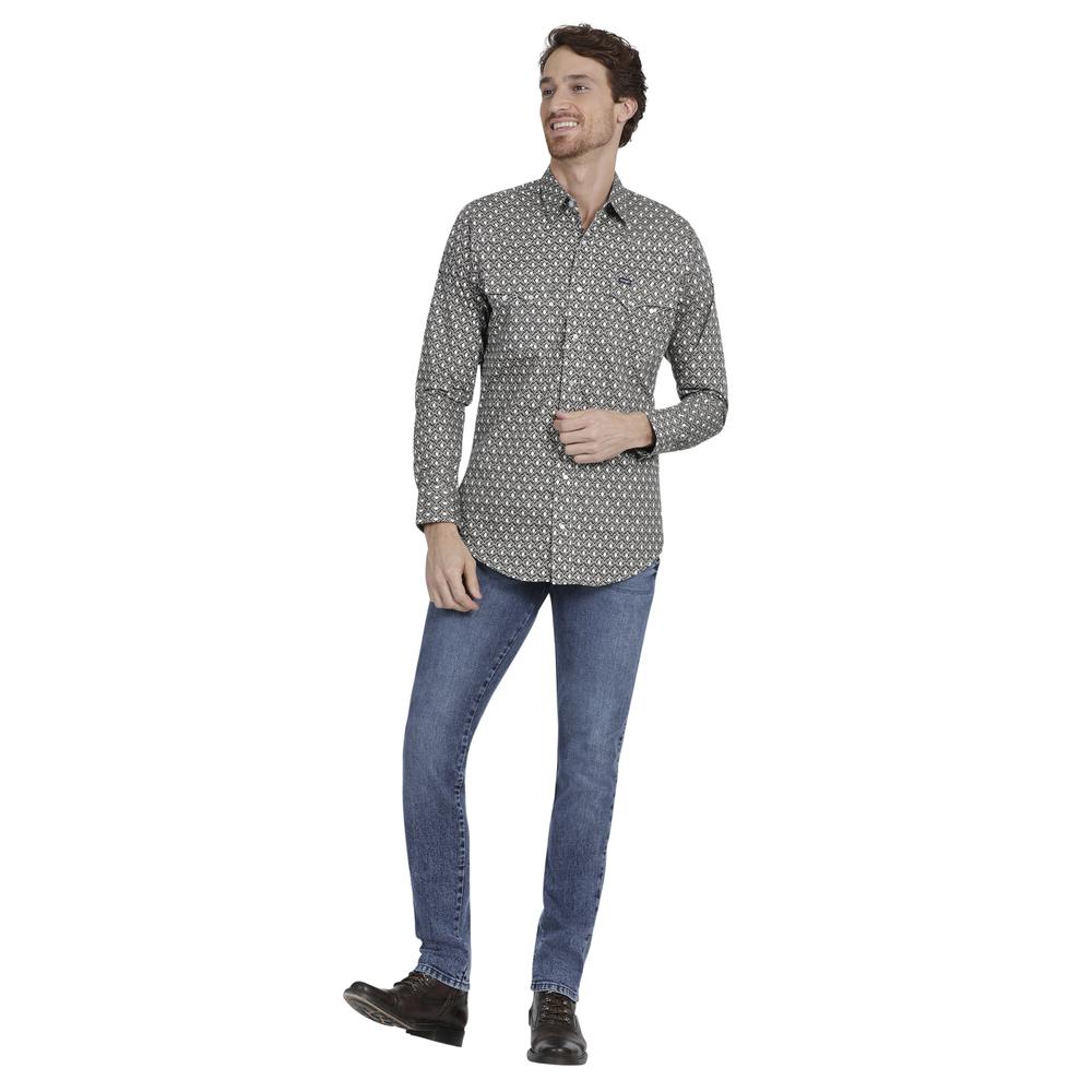 Foto 5 pulgar | Camisa Vaquera Wrangler Slim Fit  977 Color Verde para Hombre