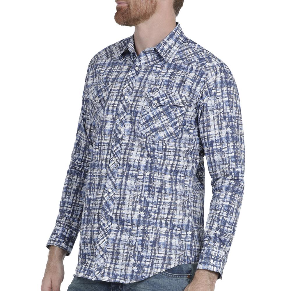 Foto 6 pulgar | Camisa Vaquera para Hombre Wrangler Slim Fit Manga Larga 923 color Azul