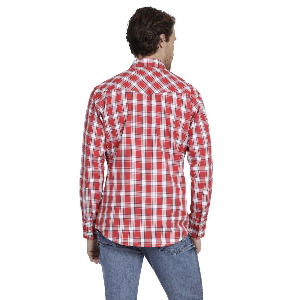 Foto 4 pulgar | Camisa Vaquera Wrangler Regular Fit Manga Larga 927 color Rojo para Hombre