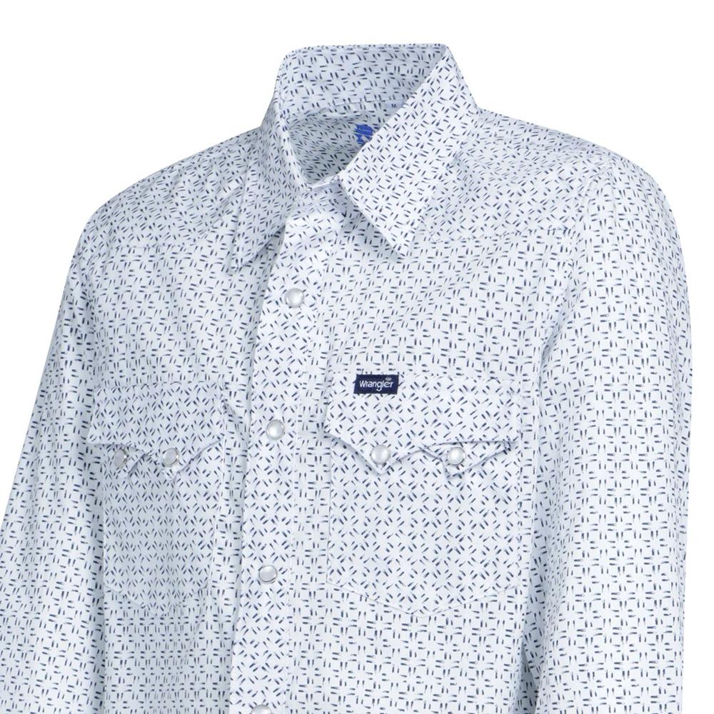 Foto 5 pulgar | Camisa Vaquera para Niño Wrangler Slim Fit Manga Larga 974 color Blanco