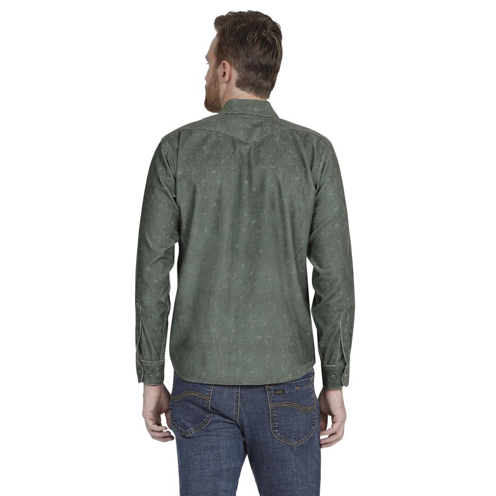 Foto 4 pulgar | Camisa Casual Lee Slim Fit Manga Larga 341 color Verde para Hombre