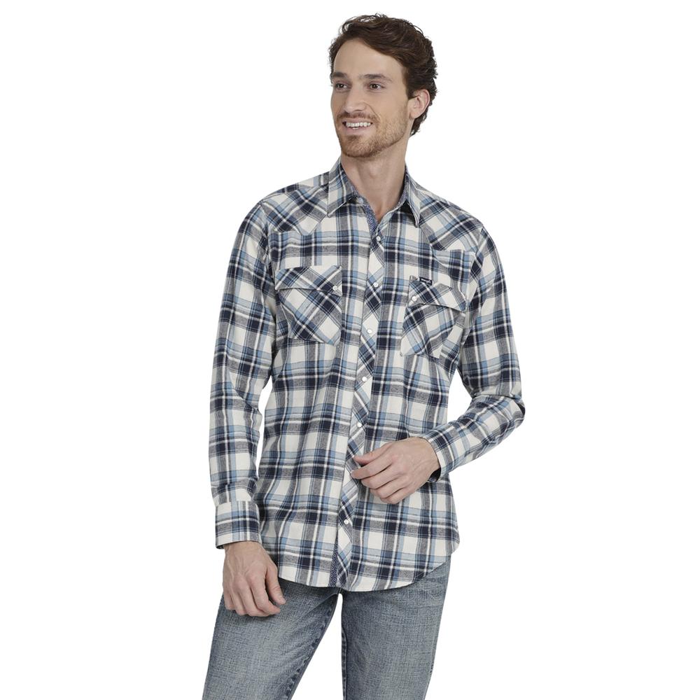 Foto 2 pulgar | Camisa Vaquera Wrangler Slim Fit Multicolor Manga Larga para Hombre