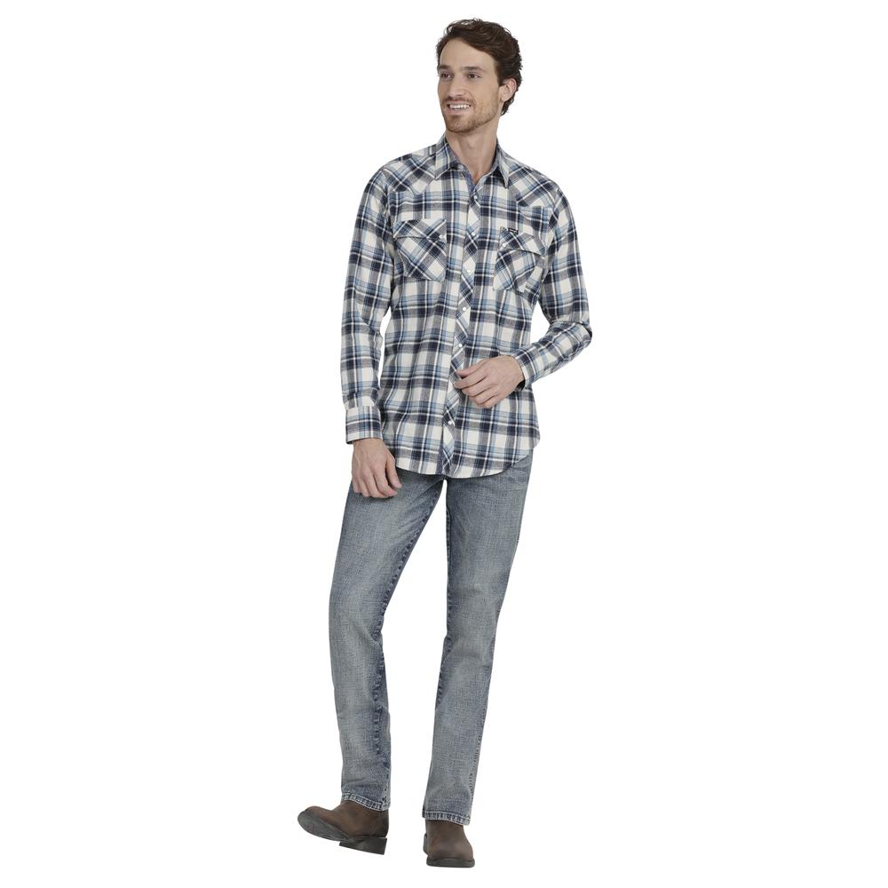 Foto 5 pulgar | Camisa Vaquera Wrangler Slim Fit Multicolor Manga Larga para Hombre