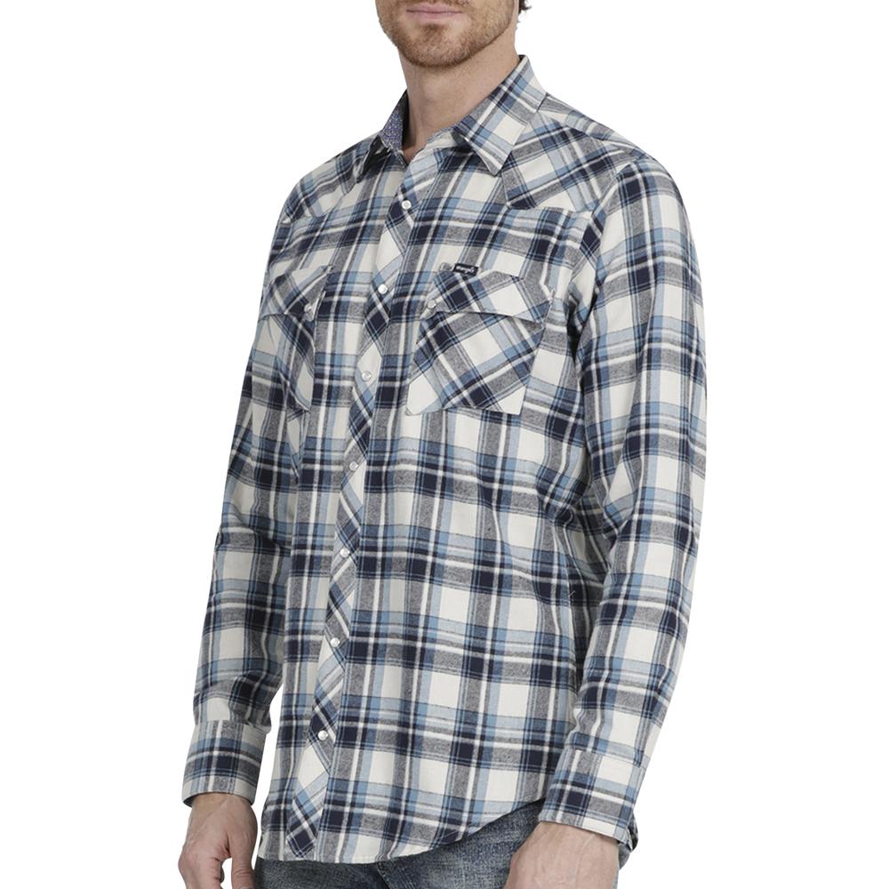 Foto 6 pulgar | Camisa Vaquera Wrangler Slim Fit Multicolor Manga Larga para Hombre