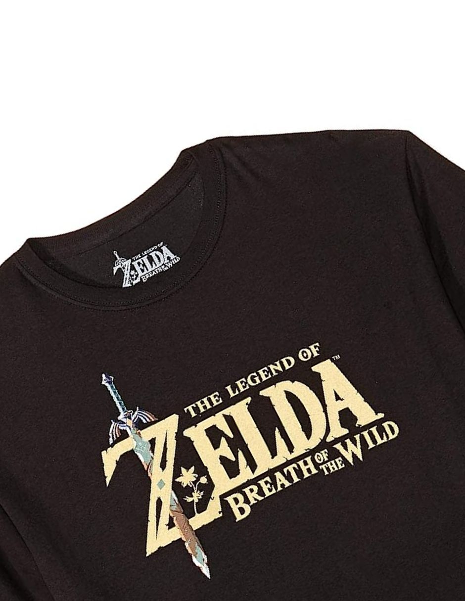 Foto 4 pulgar | Playera Basariworld Negra The Legend of Zelda