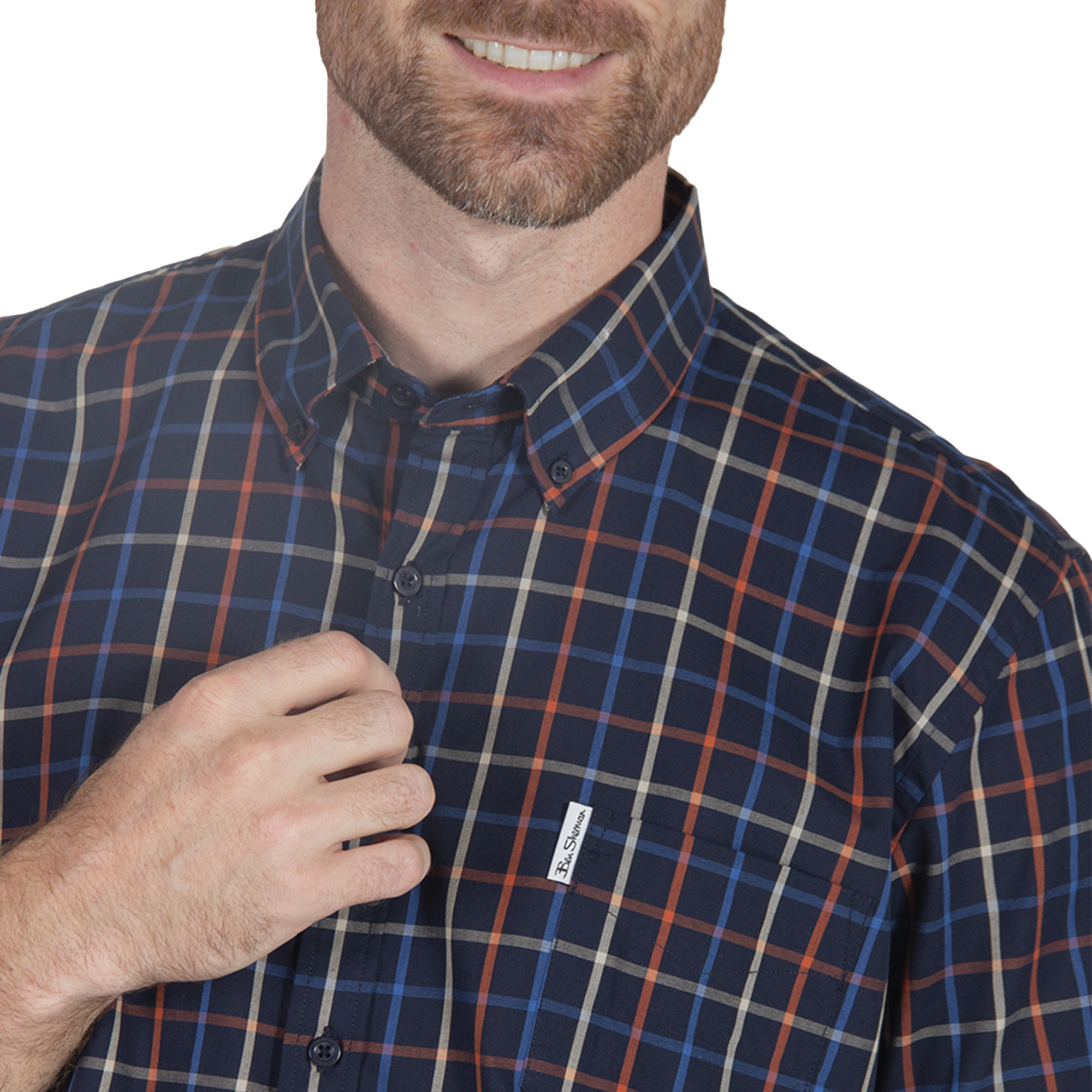 Foto 4 pulgar | Camisa de Cuadros Ben Sherman Tattersall para Hombre