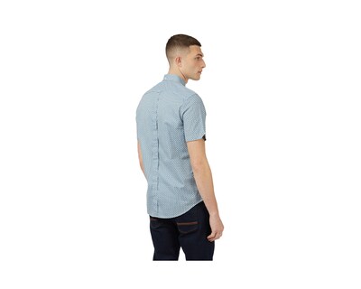 Foto 2 | Camisa de Manga Corta Ben Sherman Geo para Hombre