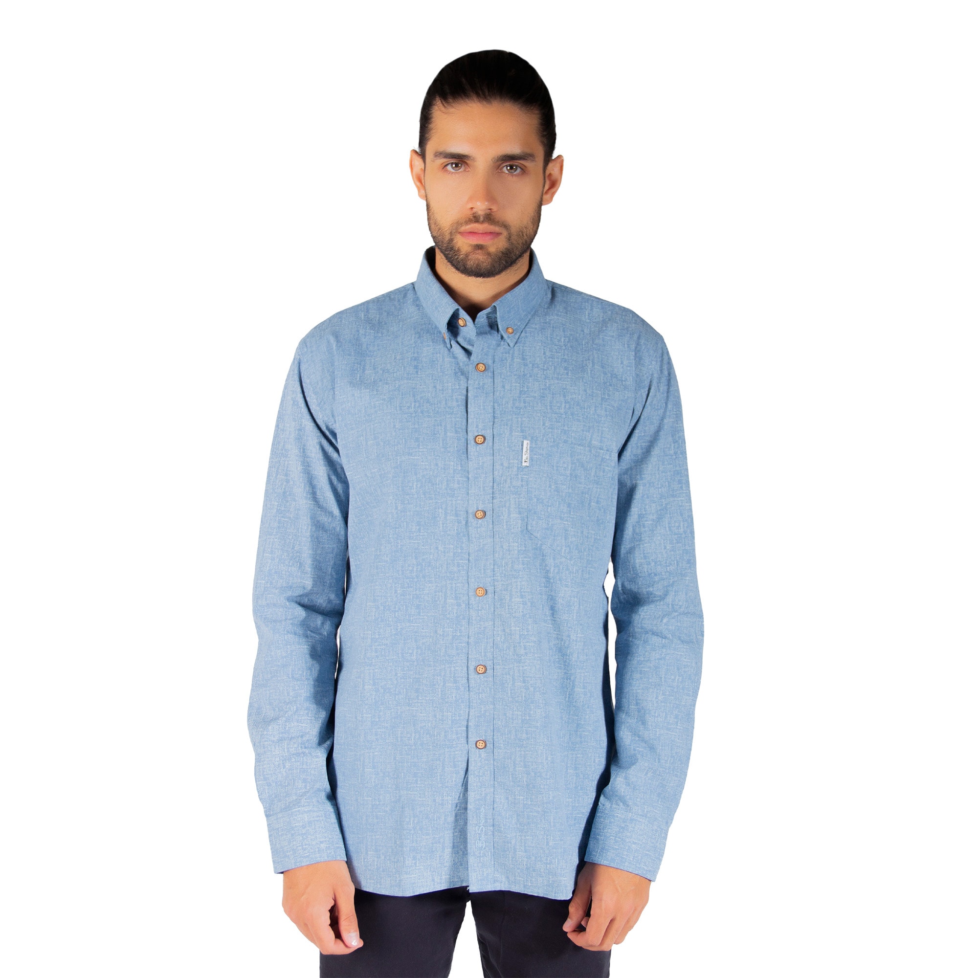 Camisa de Manga Larga Ben Sherman Chambray $1,149