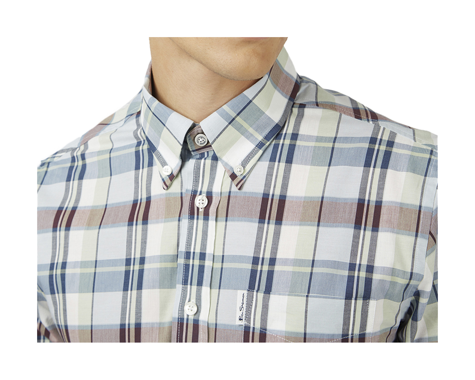 Foto 3 | Camisa Cuadros Ben Sherman Manga Larga