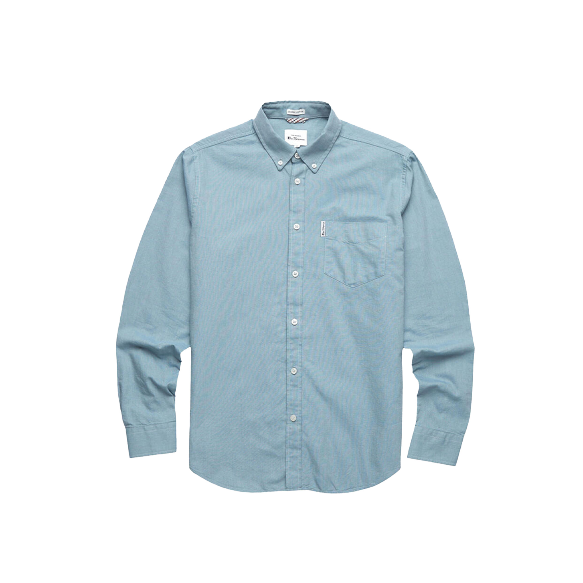 Foto 6 pulgar | Camisa Casual Oxford Ben Sherman Manga Larga Azul